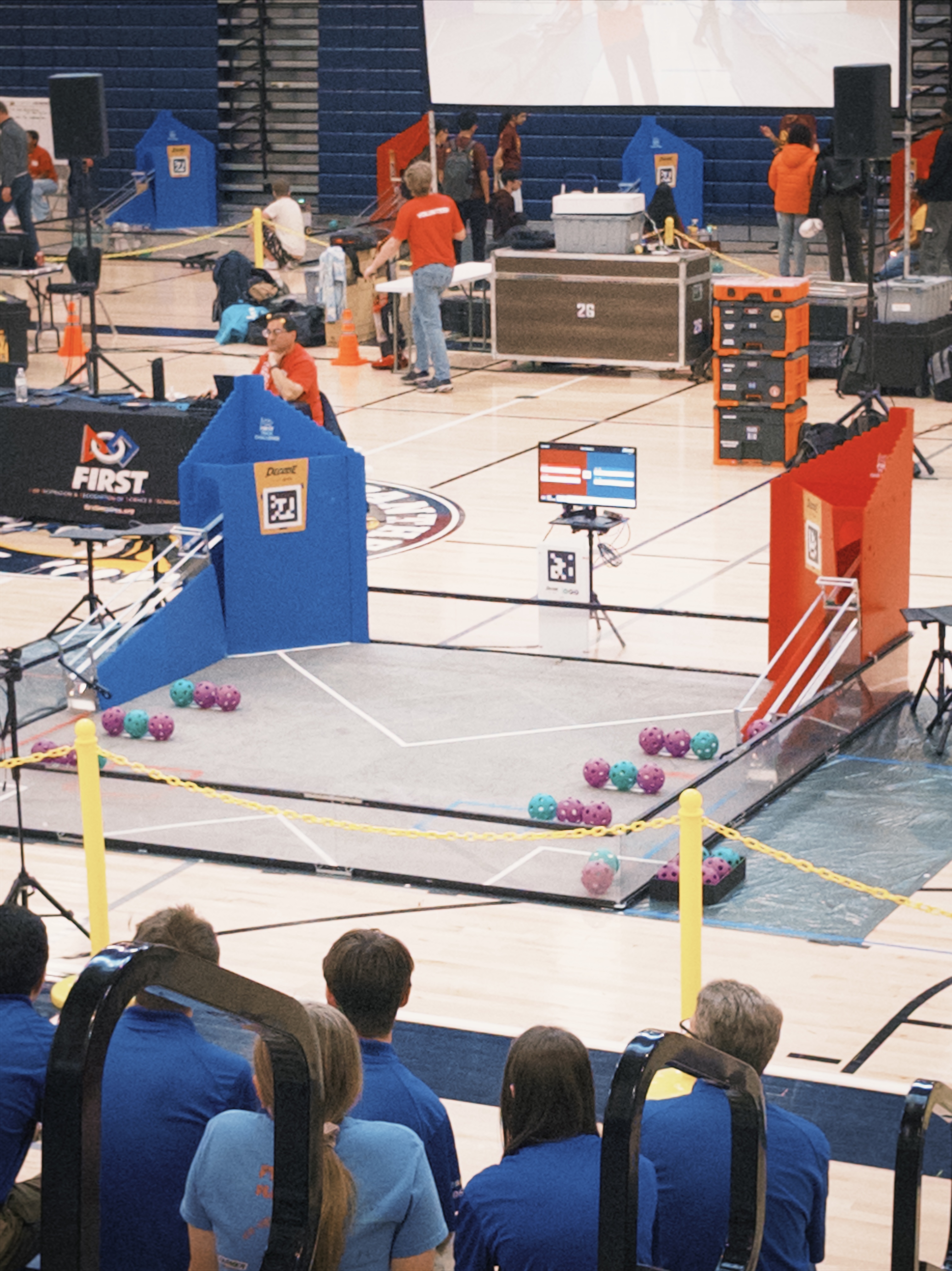 A view of the competition field